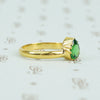 22k recycled gold and tsavorite garnet ring