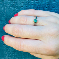 Lush Green Emerald Solitaire Ring by 720