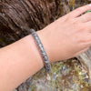 Hand Engraved Repoussé Silver Bangle