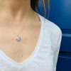 Geometric Edwardian Diamond & Sapphire Pendant
