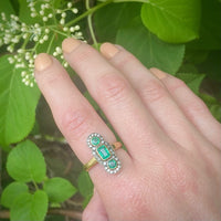 Fascinating Emerald & Diamond Ring