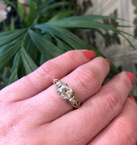 Gorgeous Pale Yellow Diamond Low Profile Engagement Ring