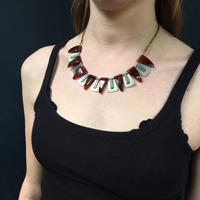 Vintage European Art Deco Galalith Necklace