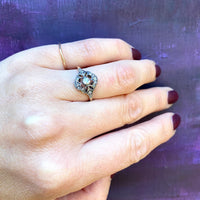 Delicate Beauty An Antique Rose and Mine Cut Diamond Ring