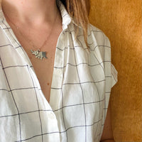 Happy Little Elephant Sterling Charm