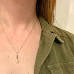 Pearl and White Gold Filigree Necklace by brunet