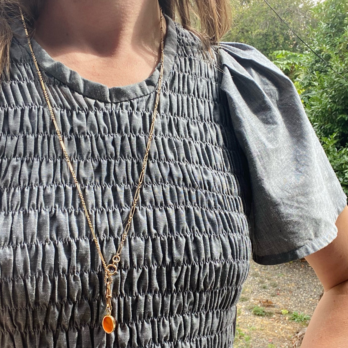 Fancy Gold Chain Convertible Necklace by Ancient Influences