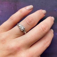 Nice Details White Gold & Diamond Engagement Ring