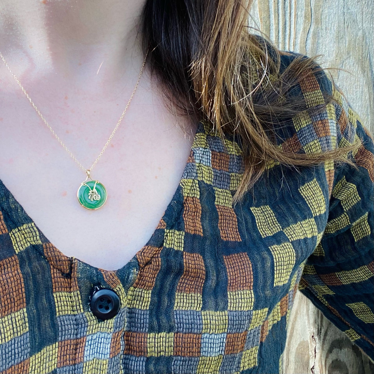 Wonderful Translucent Jade Happiness Pendant