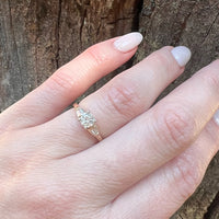 Vintage Gold Diamond Wedding Set