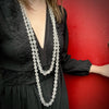 Superb Long Crystal Flapper Bead Necklace