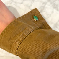 Apple Green Jade and Gold Cufflinks