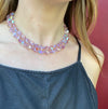 Captivating Purple Aurora Borealis Bead Choker