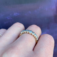 Antique Cushion Cut OMC Diamond Band
