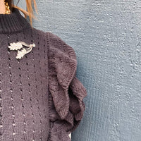 Graceful & Glittering Costume Nosegay Brooch