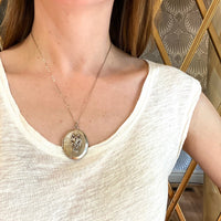 Scrolled Silver Vintage Locket