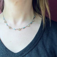Magical Art Deco Silver & Crystal Necklace