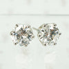 2 Carat Diamond Platinum Stud Earrings