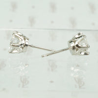 2 Carat Diamond Platinum Stud Earrings
