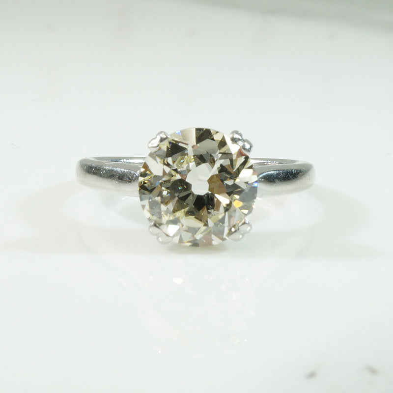 Stunning 2 Carat OEC Diamond Platinum Solitaire