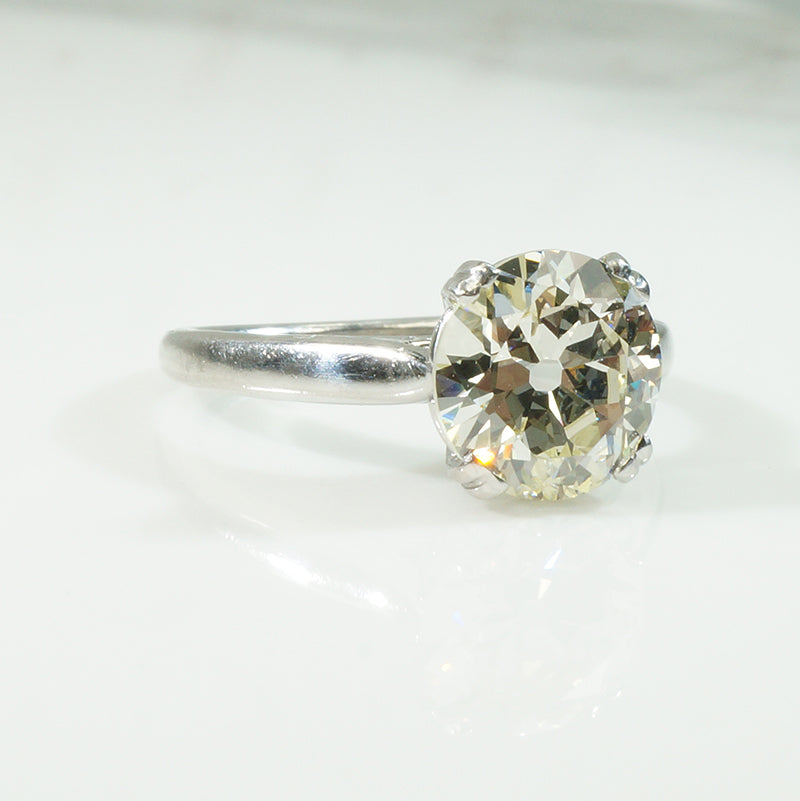 Stunning 2 Carat OEC Diamond Platinum Solitaire
