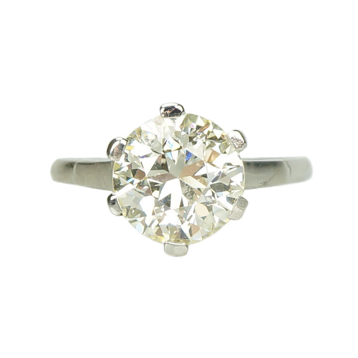 The Vintage 2 Carat Platinum Solitaire - Gem Set Love