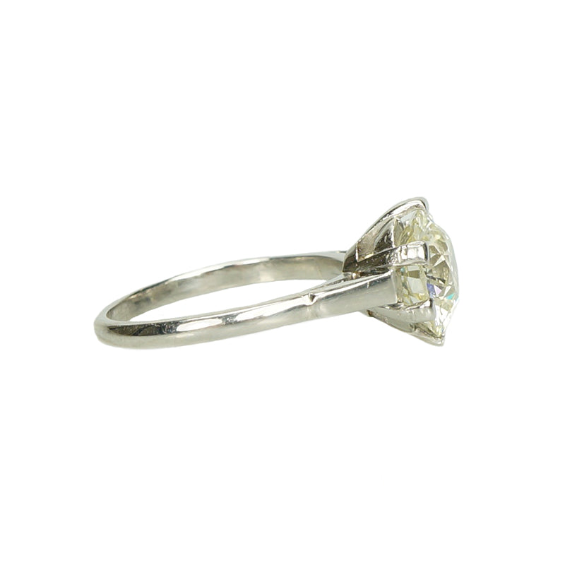 The Vintage 2 Carat Platinum Solitaire - Gem Set Love