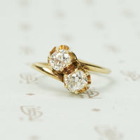 OMC Double Diamond Cross Over Ring