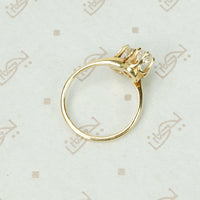 OMC Double Diamond Cross Over Ring
