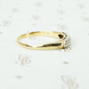 Lovely 2 Tone Gold Double Diamond Band