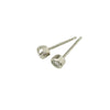 Platinum Bezel set OMC Diamond Stud Earrings