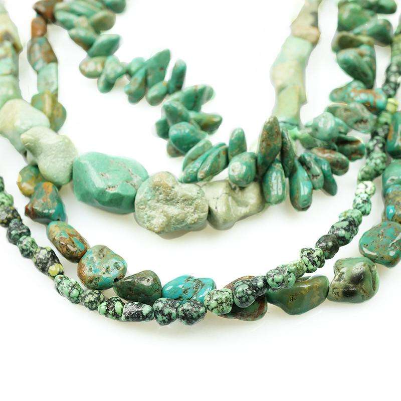 Yards of Turquoise Multi Strand Necklace