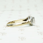 1930's 2 tone Beauty Engagement Ring
