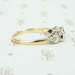 Lovely 1930's 2 Tone Diamond Engagement Ring