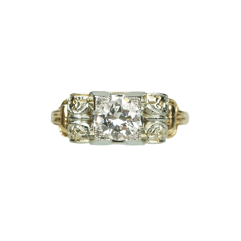 Vintage 1930’s Two Tone Diamond Ring