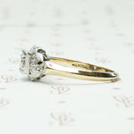1930's 2 tone Beauty Engagement Ring
