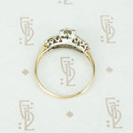 Lovely 1930's 2 Tone Diamond Engagement Ring
