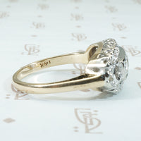 Pretty Vintage 2 tone Diamond Ring