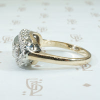 Pretty Vintage 2 tone Diamond Ring