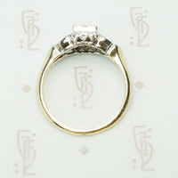 1930's 2 tone Beauty Engagement Ring
