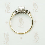 1930's 2 tone Beauty Engagement Ring