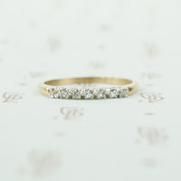 2 tone gold and diamond band 1940's
