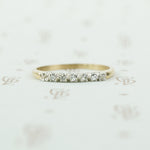 2 tone gold and diamond band 1940's