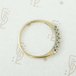 side view2 tone gold and diamond band 1940's