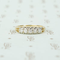 2tone 14k gold diamond band circa 1940