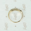 Fancy Vintage 1940's 2 tone Gold and Diamond Band