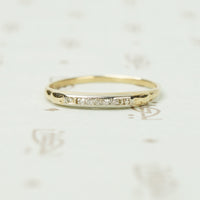 Funky Table Cut Diamond 2 Tone Band