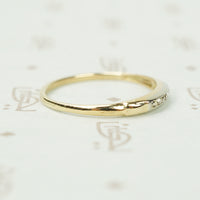 Funky Table Cut Diamond 2 Tone Band
