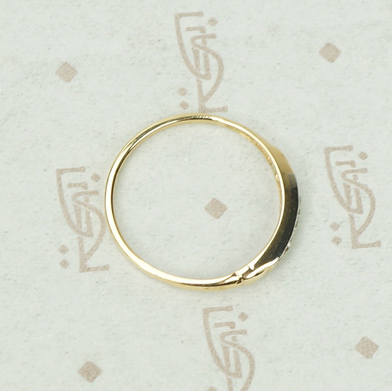 Funky Table Cut Diamond 2 Tone Band