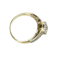 Beautiful 1940's Engagement Ring with Pavé Diamond details